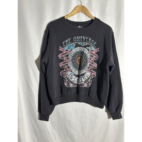 Women’s Hollister Crewneck Graphic Sweatshirt Size Small - Picture 1 of 7